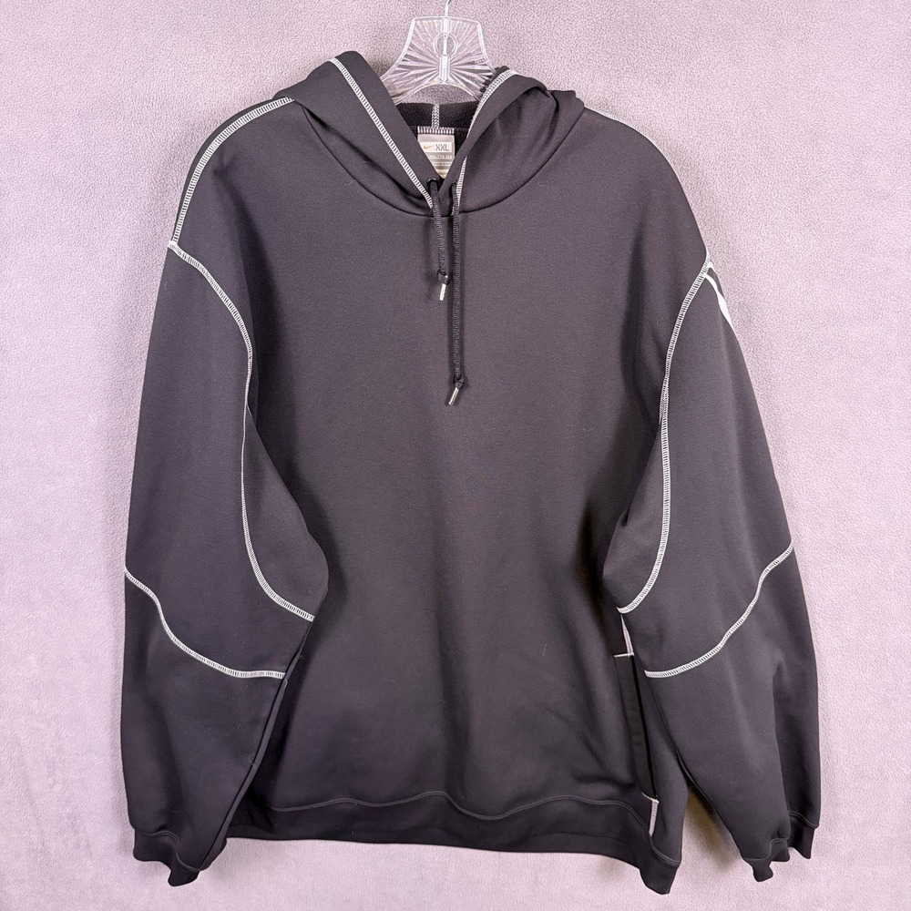 VTG Y2K Nike Kobe Bryant Mens Hoodie XXL Black Mamba Logo Therma Fit‎ 252869-011